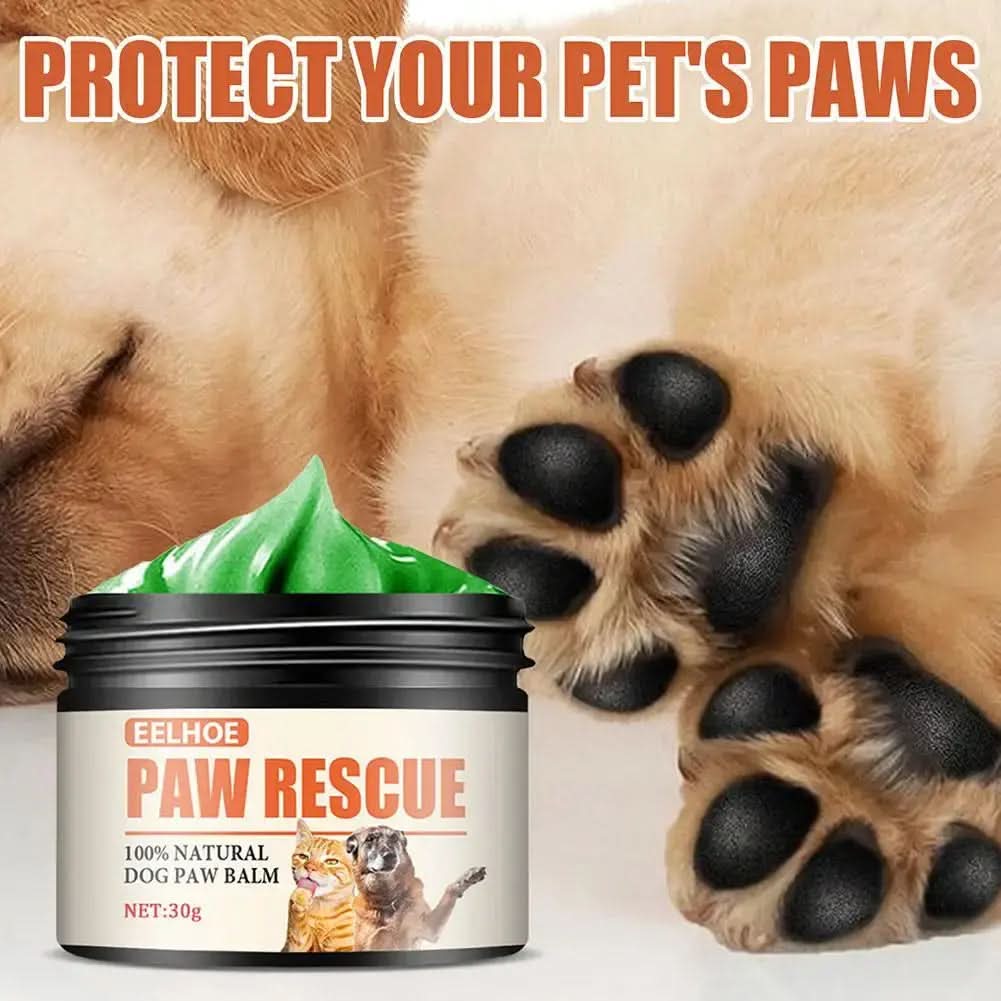 Dog Paw Balm 30G - Protective Moisturizing Cream for Dogs and Cats, Ideal for Dry and Cracked Paws, Hot Pavement Protection Wax