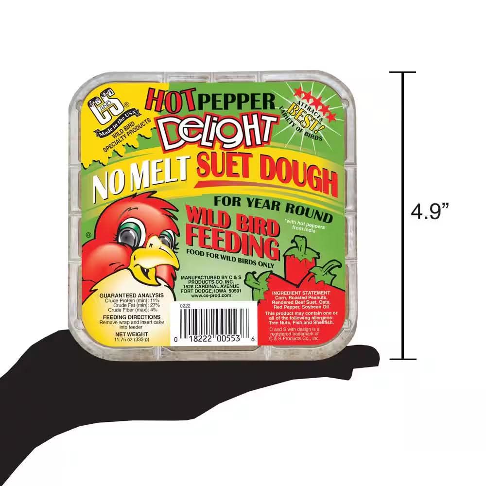 Hot Pepper Delight 0.7 Lbs. Wild Bird Suet