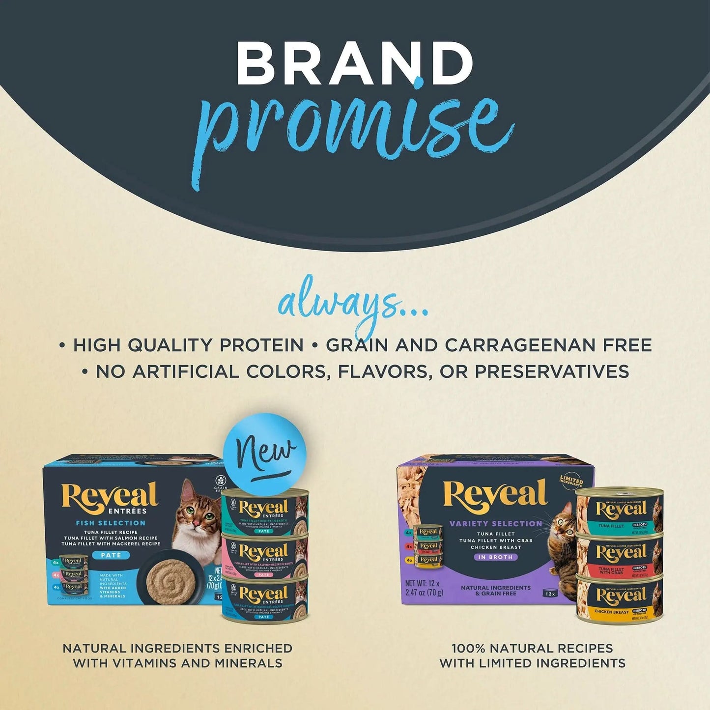 , Natural Wet Cat Food, Fish in Broth Variety Pack, 2.47Oz Can