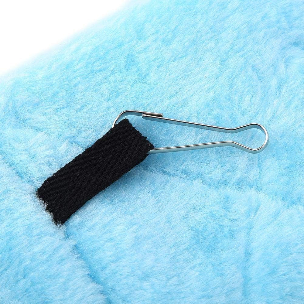 Peony Parrot Hammock - Plush Hanging Cage Tent for Birds, Winter Warm Bed and Toy Pouch (M-Blue)