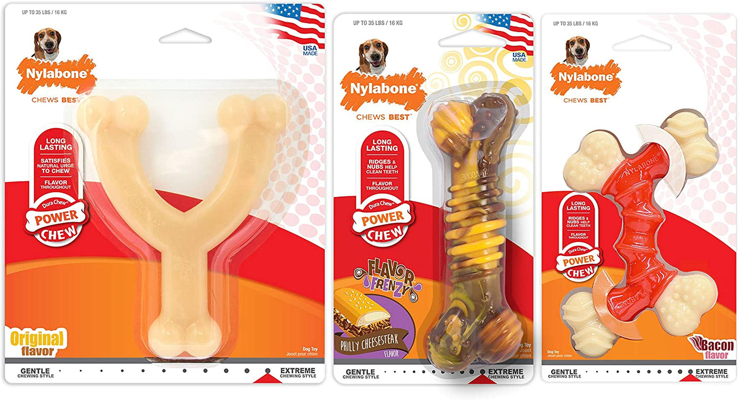 Power Chew Medium Dog Toy Bundle for Dogs Up to 30 Pounds