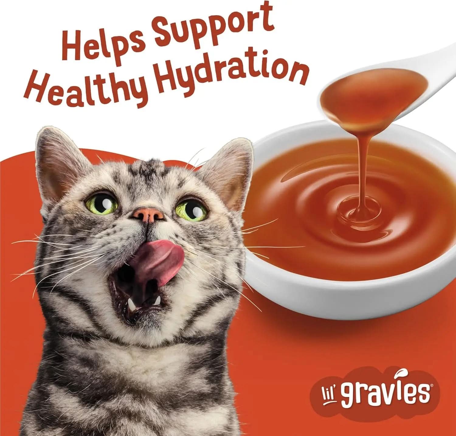 Purina  Lil' Gravies Roasted Chicken Flavor Lickable Cat Treats - Pack of 16 Pouches (1.55 Oz. Each)