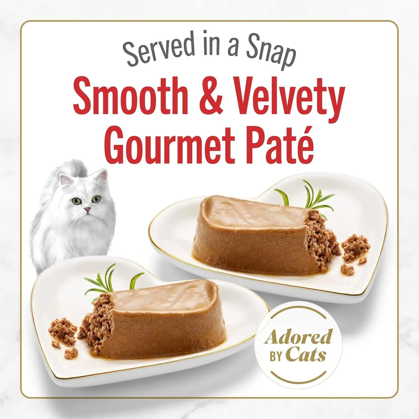 Purina Petites Gourmet Wet Cat Food Pâté Tender Beef Entrée - Pack of 12 Tubs (2.8 Oz. Each)
