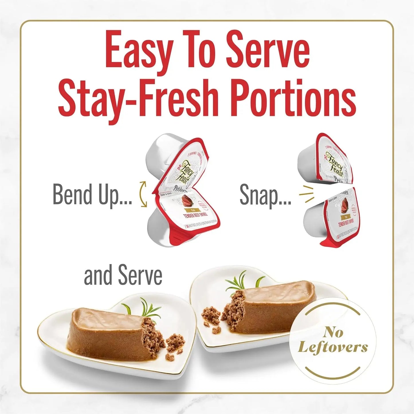 Purina Petites Gourmet Wet Cat Food Pâté Tender Beef Entrée - Pack of 12 Tubs (2.8 Oz. Each)