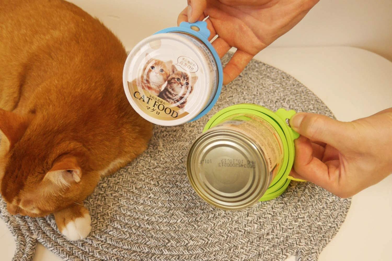 Silicone Pet Food Can Lids - Universal Fit for Dog and Cat Cans (3 Pack with Spoon, Multi-Colored)