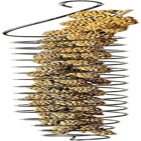 Stainless Steel Bird Food Holder - Foraging Toy for Parrots, 25 cm Long, 82 g Weight, Suitable for Nuts, Fruits, Vegetables, Grains, and Chew Toys for Conures, Parakeets, and Cockatoos