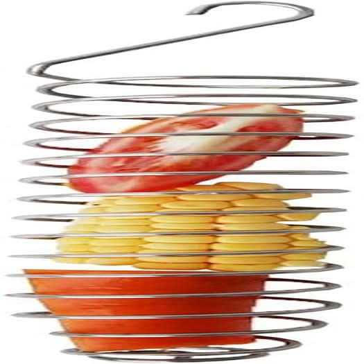 Stainless Steel Bird Food Holder - Foraging Toy for Parrots, 25 cm Long, 82 g Weight, Suitable for Nuts, Fruits, Vegetables, Grains, and Chew Toys for Conures, Parakeets, and Cockatoos