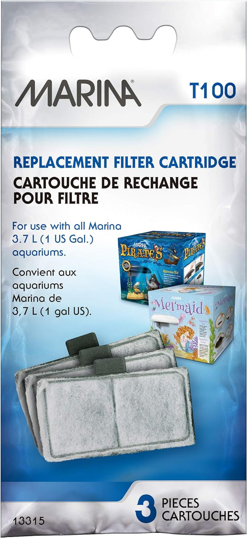T100 Replacement Filter Cartridge Set, Pack of 3