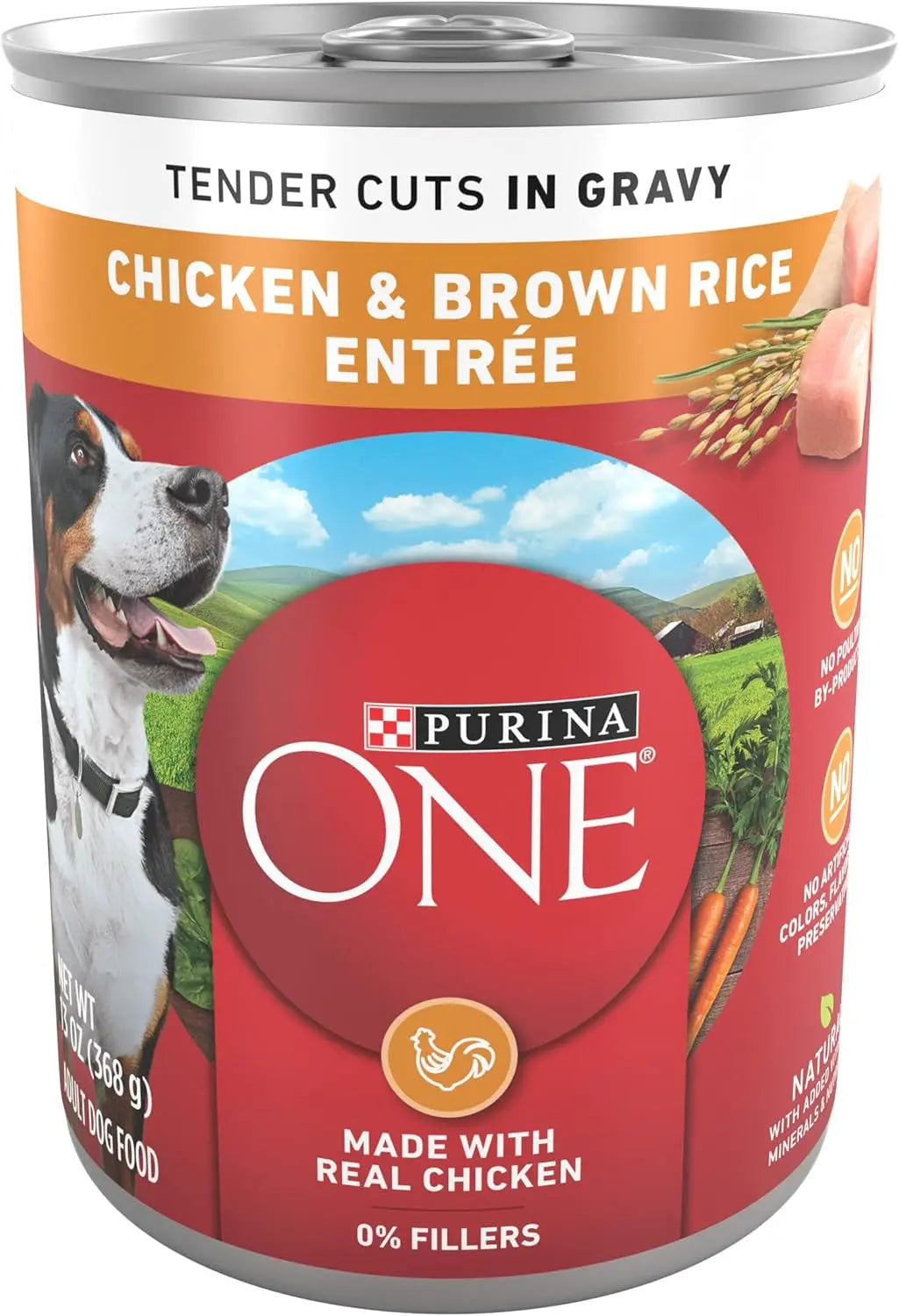 Tender Cuts Chicken and Brown Rice Wet Dog Food in Gravy - 12 Pack, 13 oz Cans