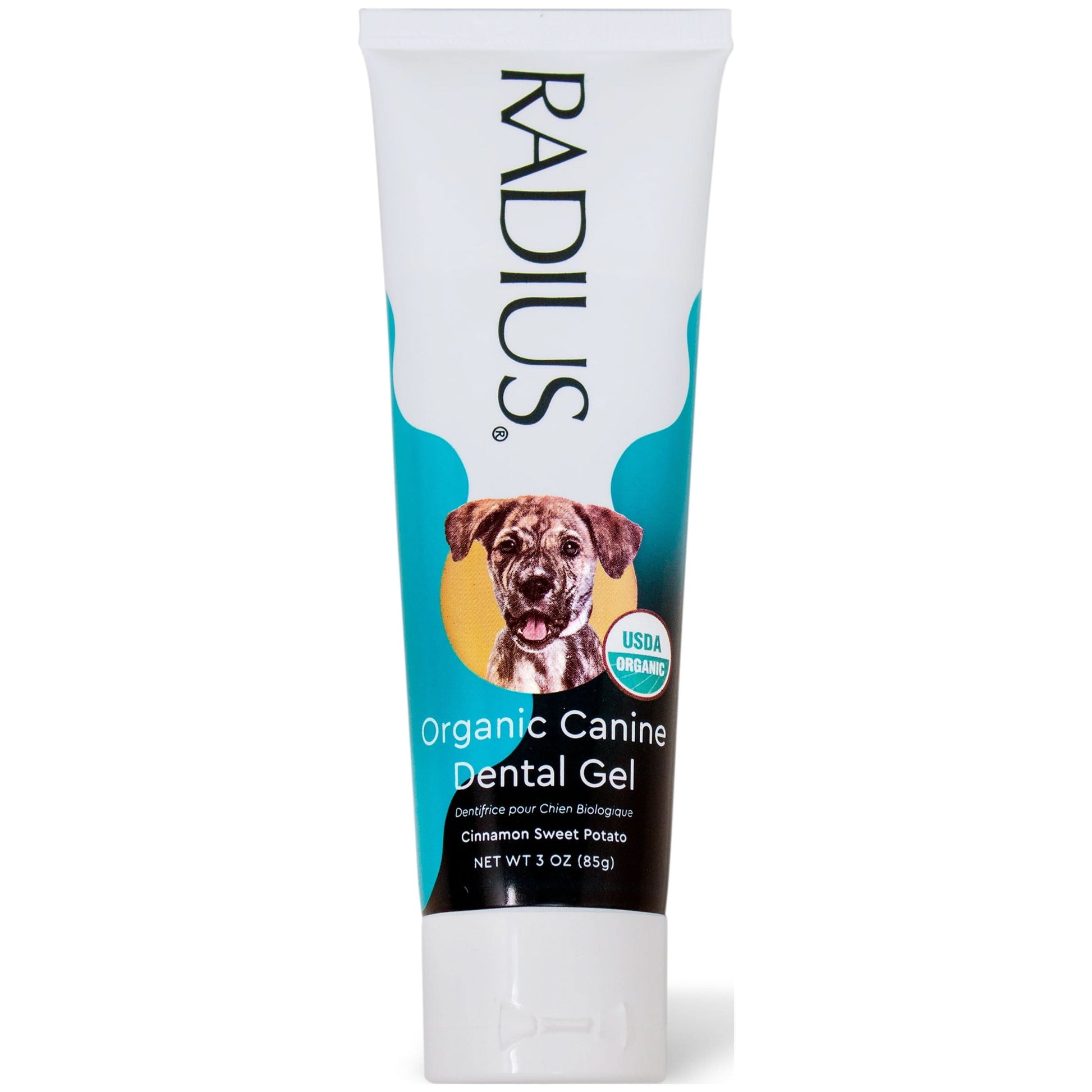 USDA Organic Canine Dog Gel Pet Toothpaste, Sweet Potato Cinnamon Flavor, 3.0 Oz Tube