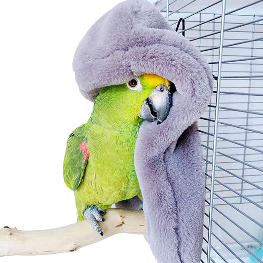 Winter Warm Bird Shawl and Nest Corner Blanket - Hanging Tent for Small Birds Including Parakeets, Cockatiels, Conures, Macaws, Lovebirds, Finches, and Lorikeets
