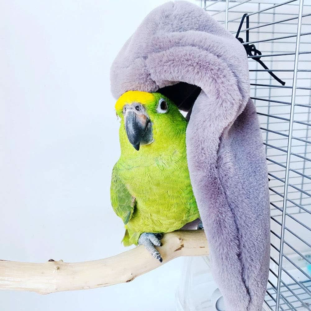 Winter Warm Bird Shawl and Nest Corner Blanket - Hanging Tent for Small Birds Including Parakeets, Cockatiels, Conures, Macaws, Lovebirds, Finches, and Lorikeets