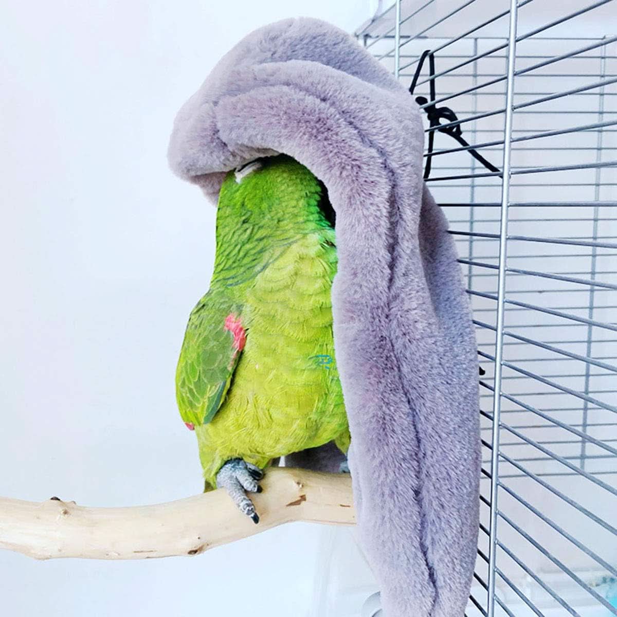 Winter Warm Bird Shawl and Nest Corner Blanket - Hanging Tent for Small Birds Including Parakeets, Cockatiels, Conures, Macaws, Lovebirds, Finches, and Lorikeets