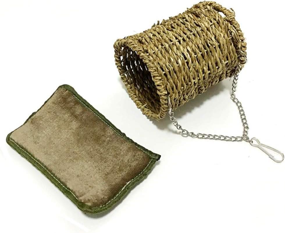 Wooden Hammock and Climbing Toy Set for Small Animals - 3 Piece Chew Toy Collection for Hamsters, Guinea Pigs, Chinchillas, Mice, and Parrots