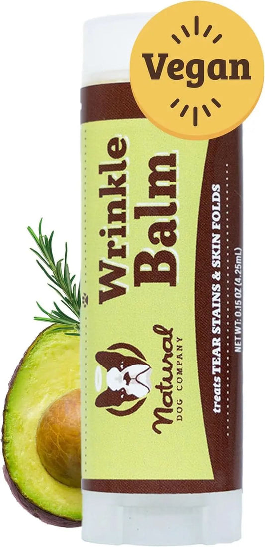 Wrinkle Balm for Dog Wrinkles (0.15 Oz) All-Natural, Lick-Safe Dog Lotion for Dr