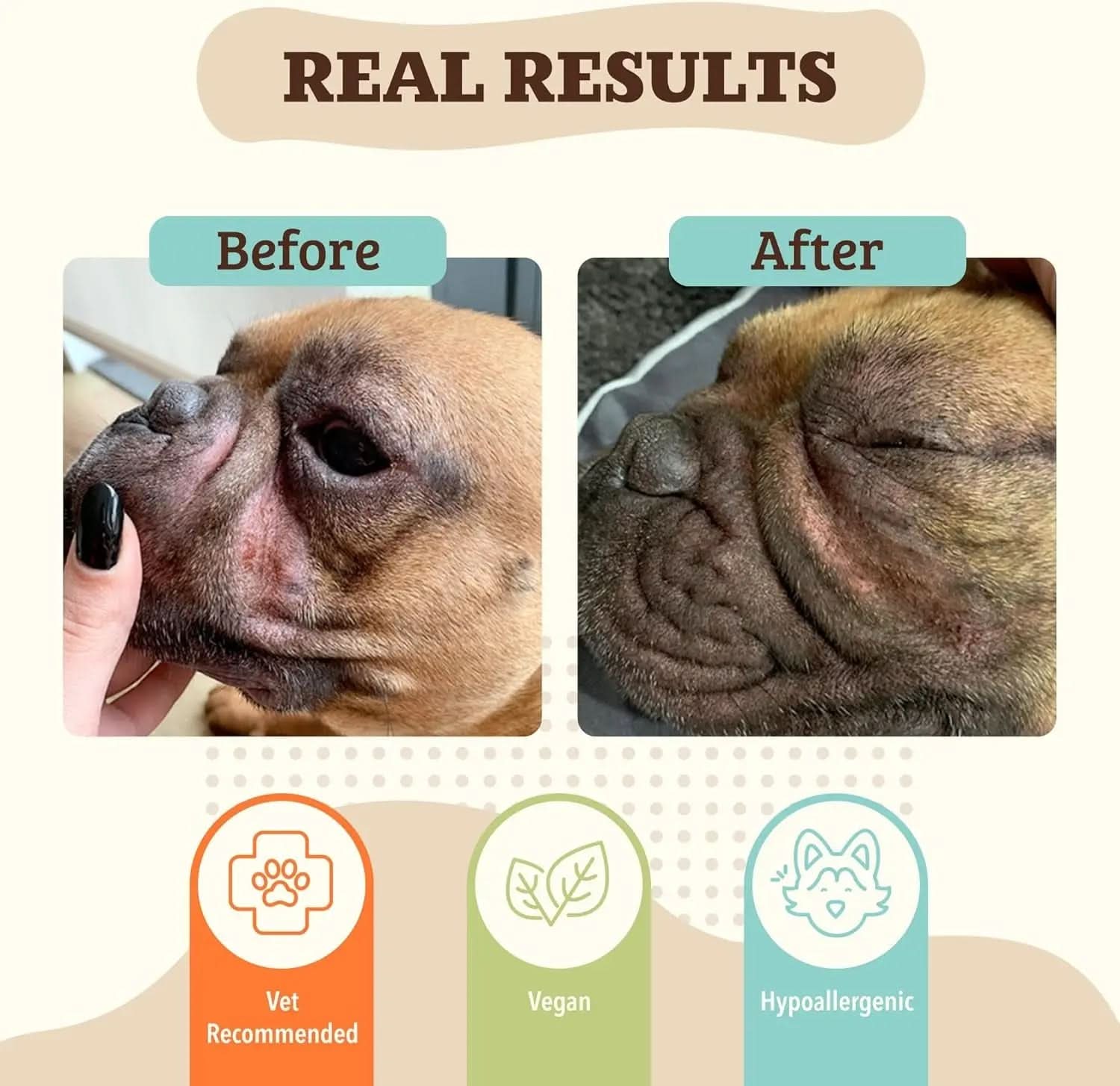 Wrinkle Balm for Dog Wrinkles (0.15 Oz) All-Natural, Lick-Safe Dog Lotion for Dr