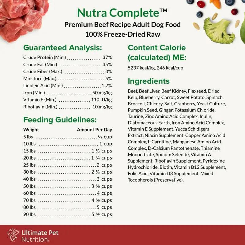 Ultimate Pet Nutrition - Nutra Complete Beef