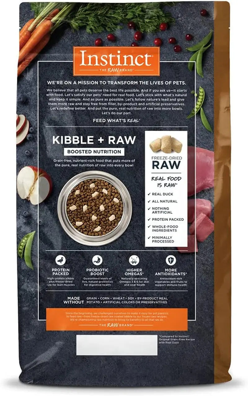 Raw Boost Grain-Free Dry Cat Food with Real Duck, 4.5 lb Bag
