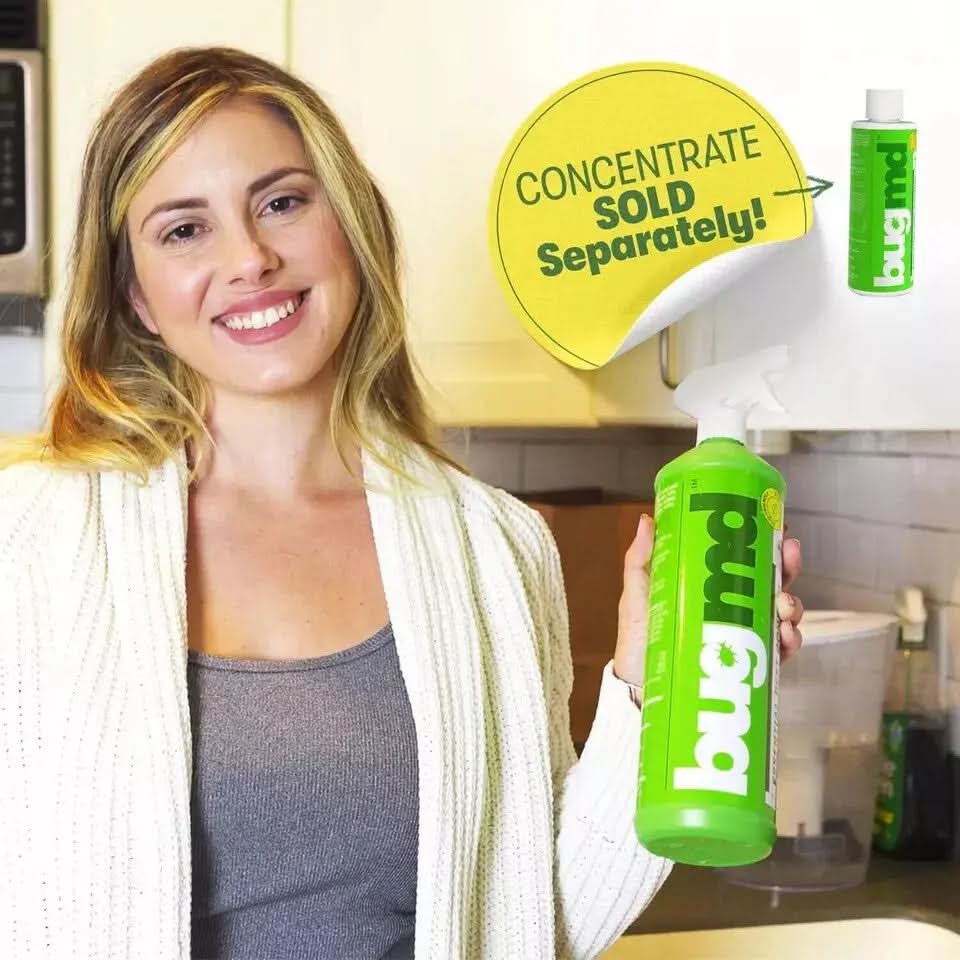 Bugmd Pest Control Essential Oil Concentrate for Home Bed Bug Spray 3.7Oz 1-2PCK