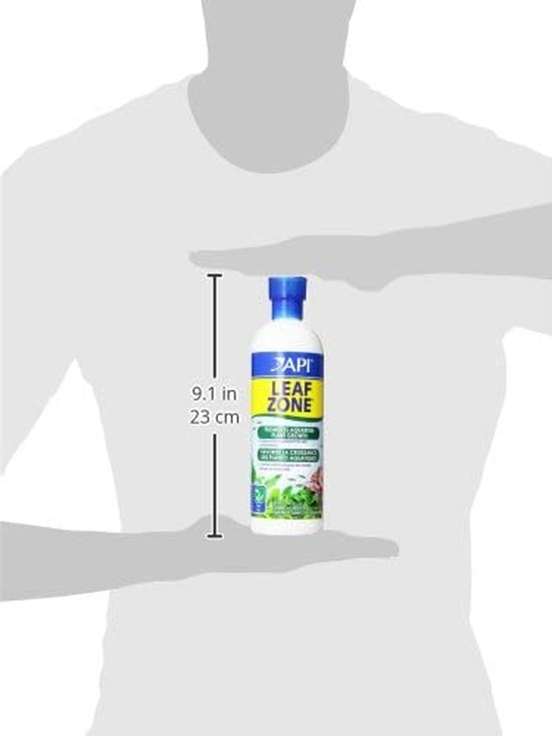 Leaf Zone Freshwater Aquarium Plant Fertilizer, 18 oz Bottle, White