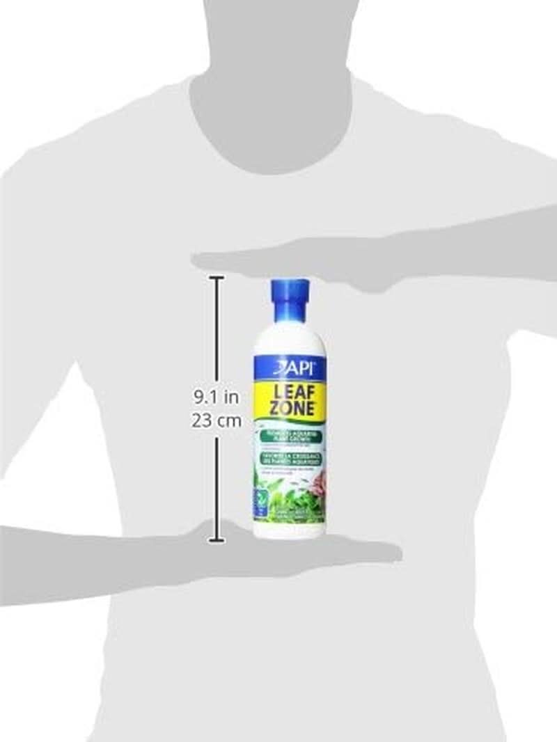 Leaf Zone Freshwater Aquarium Plant Fertilizer, 18 oz Bottle, White