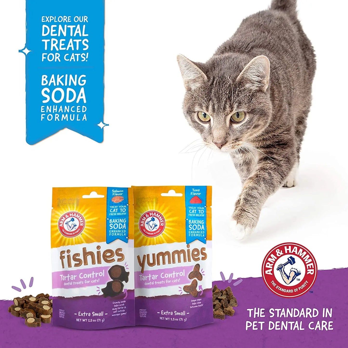 Cat Dental Treats - Tartar Control and Fresh Breath Care for Optimal Feline Dental Health
