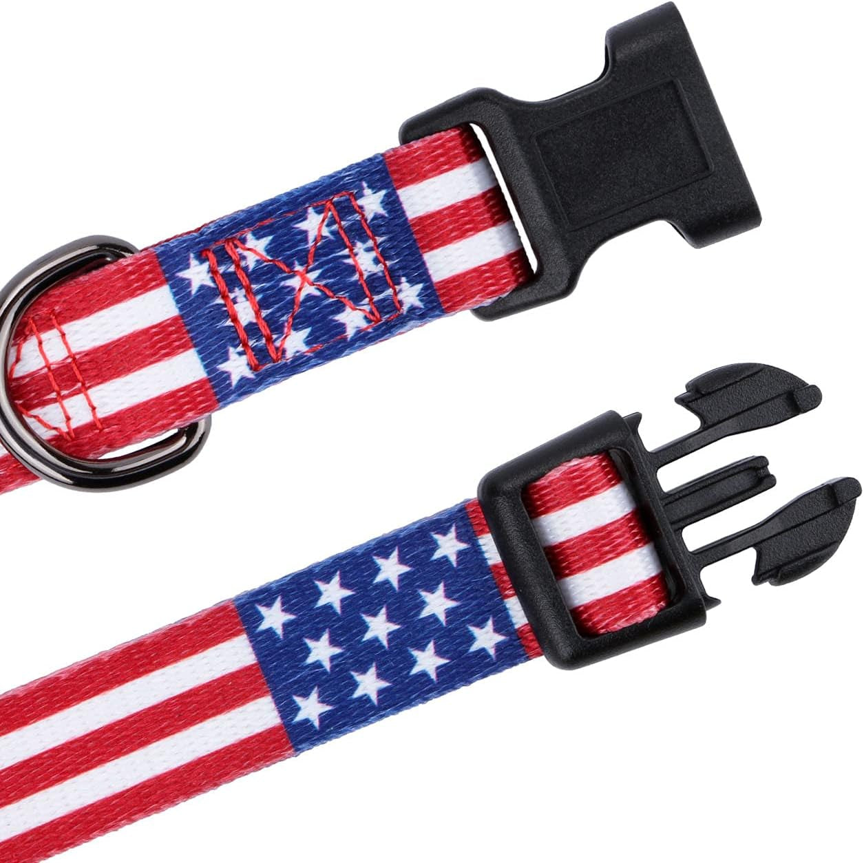 American Flag Dog Collar for Independence Day - Fourth of July Celebration - Small Size