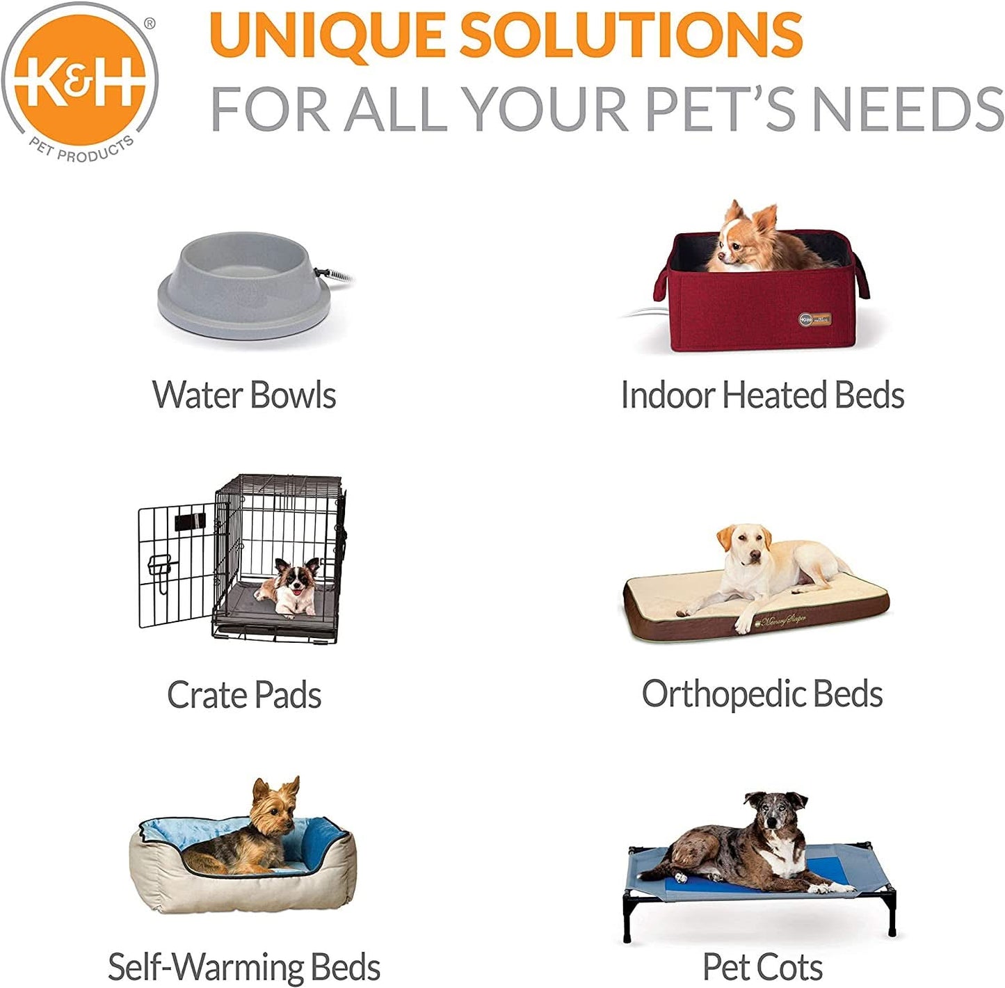 Medium Dog Cot Replacement Cover, Compatible with K&H Medium Pet Cots (Sold Separately), Indoor/Outdoor Use, Breathable Cooling Mesh Center, Machine Washable - 32 x 25 Inches, Gray