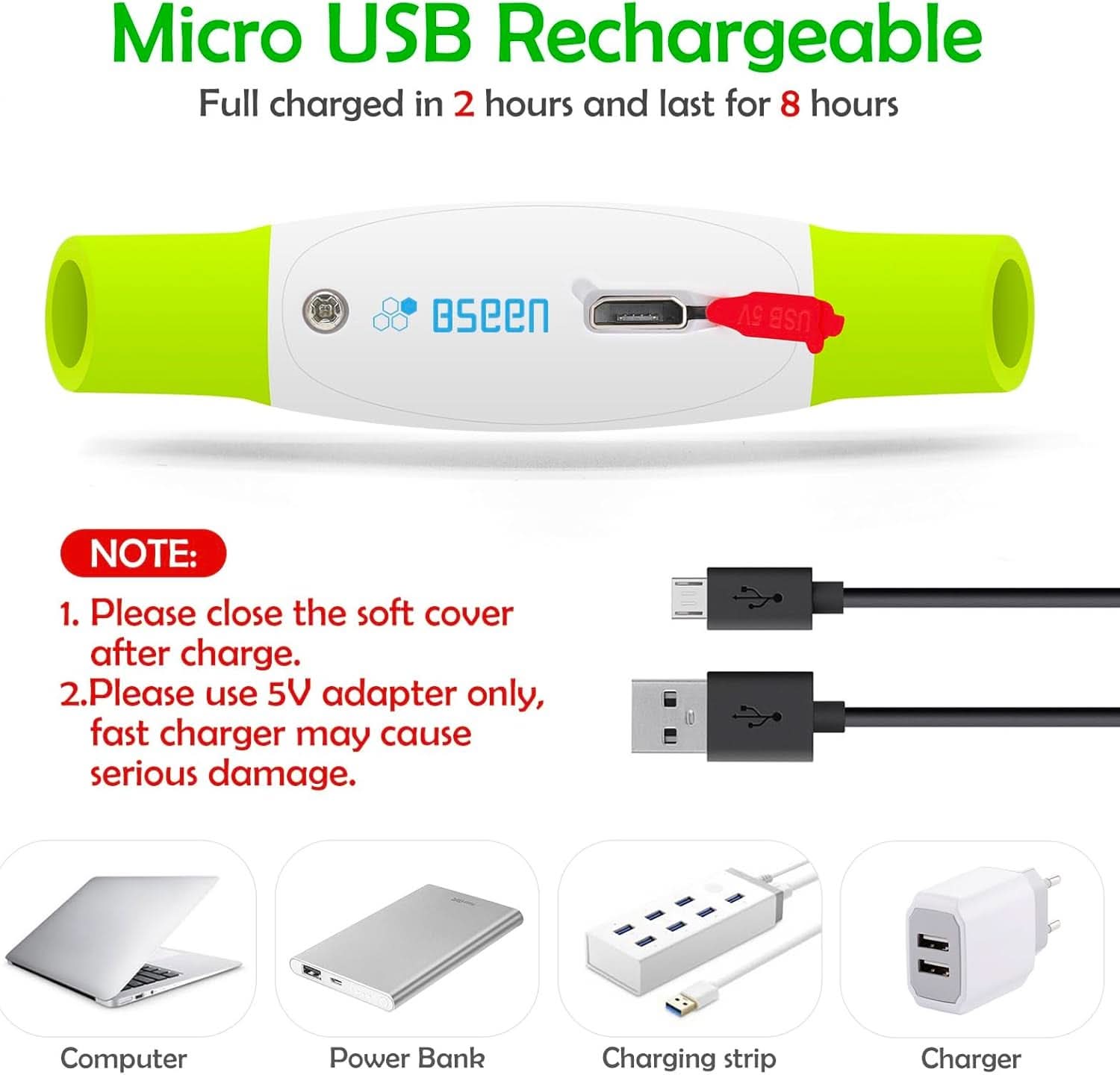 USB Rechargeable LED Dog Collar - Enhanced Night Visibility for Small, Medium, and Large Dogs (Green)