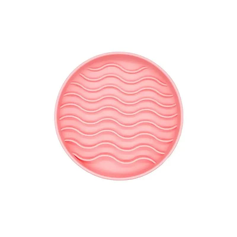 Slow Feed Anti-Slip Bowl for Cats and Puppies - Silicone Food Plate to Prevent Choking and Spills