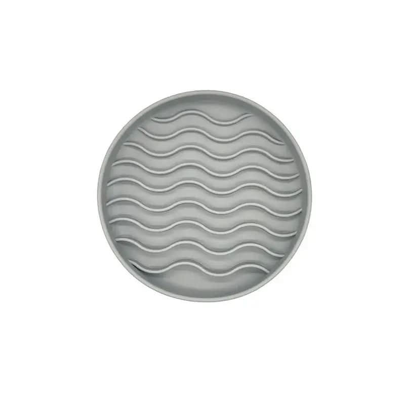 Slow Feed Anti-Slip Bowl for Cats and Puppies - Silicone Food Plate to Prevent Choking and Spills