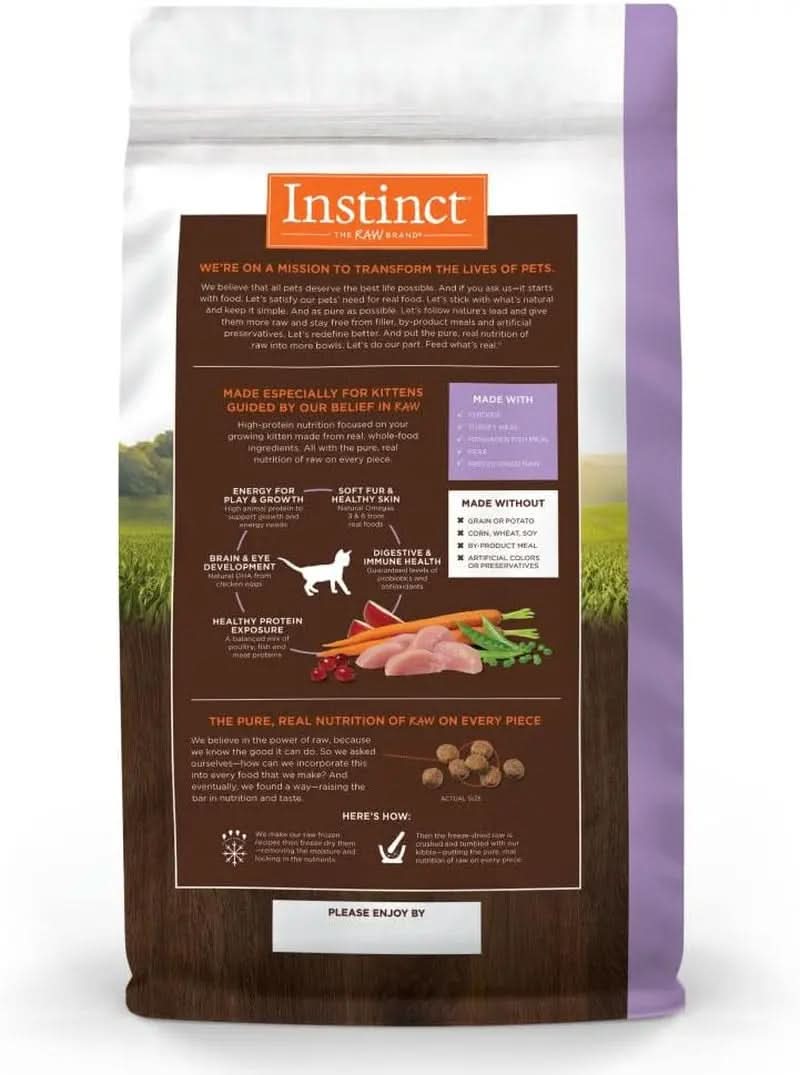 Original High Protein Grain-Free Dry Cat Food for Kittens with Real Chicken, 4.5 lb Bag