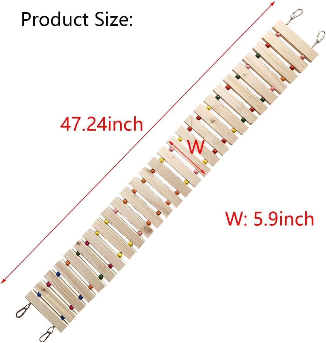 Natural Wood Chicken Coop Accessories - Ladder, Swing, and Perch for Hens, Roosters, and Chicks