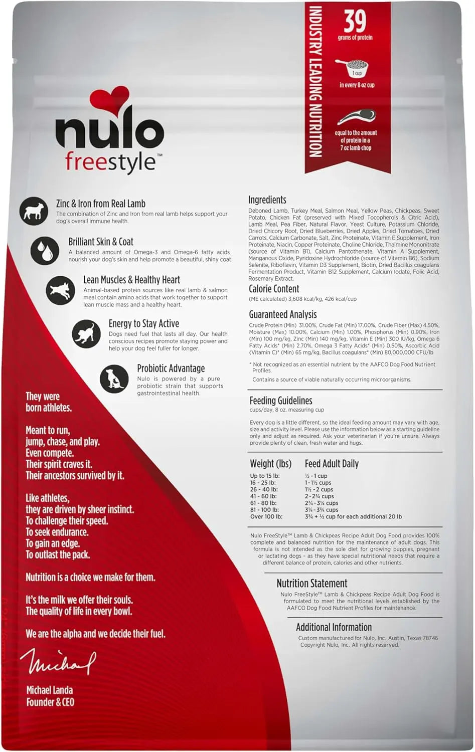 Freestyle Premium Grain-Free Dry Dog Food for Adults, Small Kibble with BC30 Probiotic for Digestive Health and High Animal-Based Protein, Free from Chicken and Egg Ingredients