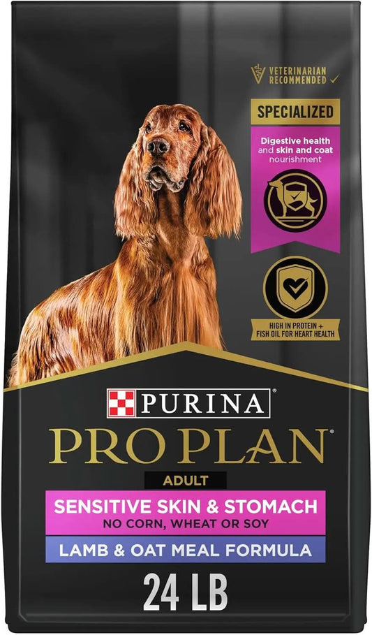 Sensitive Skin and Stomach Dog Food with Lamb and Oatmeal Formula - 24 lb Bag