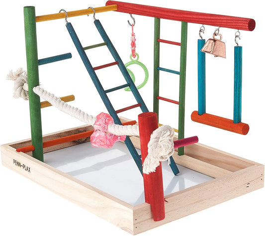 Bird Life Large Wooden Playpen for Cockatiels and Conures