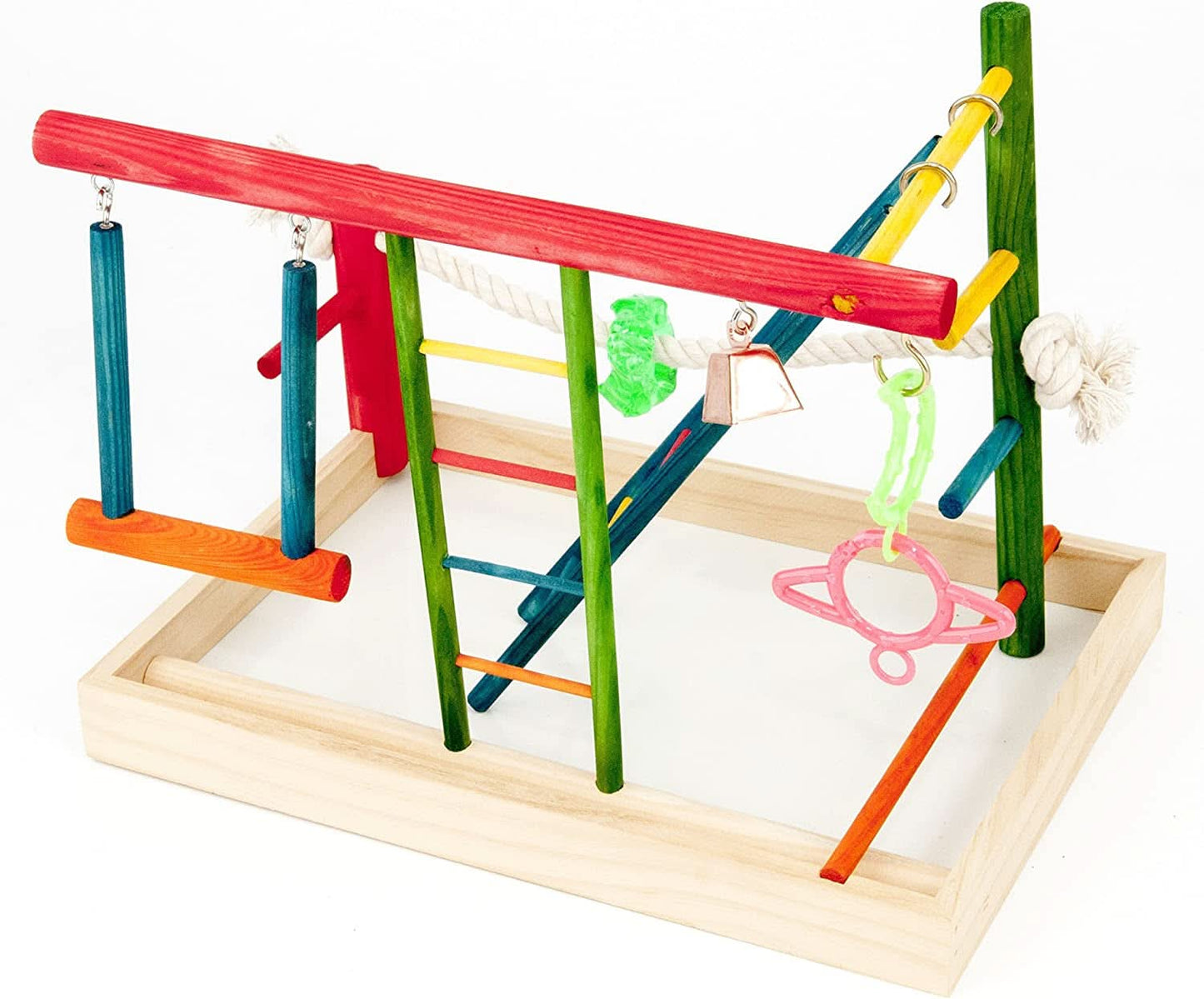 Bird Life Large Wooden Playpen for Cockatiels and Conures
