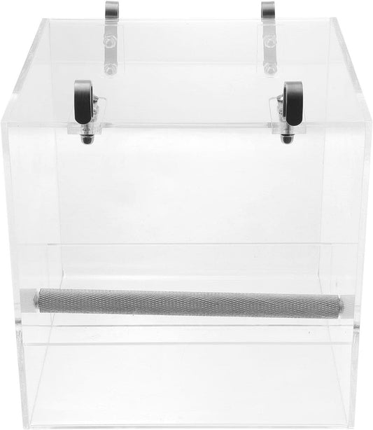 No-Mess Bird Feeder with Hooks - Premium Cage Accessories for Parrots, Parakeets, Canaries, Cockatiels, and Finches