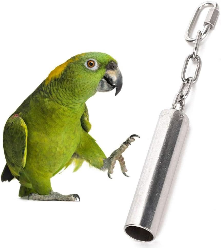 Stainless Steel Bird Cage Bell Toy - Durable and Easy to Clean Parrot Accessory for Long-lasting Play and Versatile Use