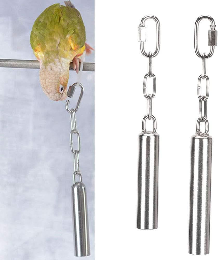 Stainless Steel Bird Cage Bell Toy - Durable and Easy to Clean Parrot Accessory for Long-lasting Play and Versatile Use