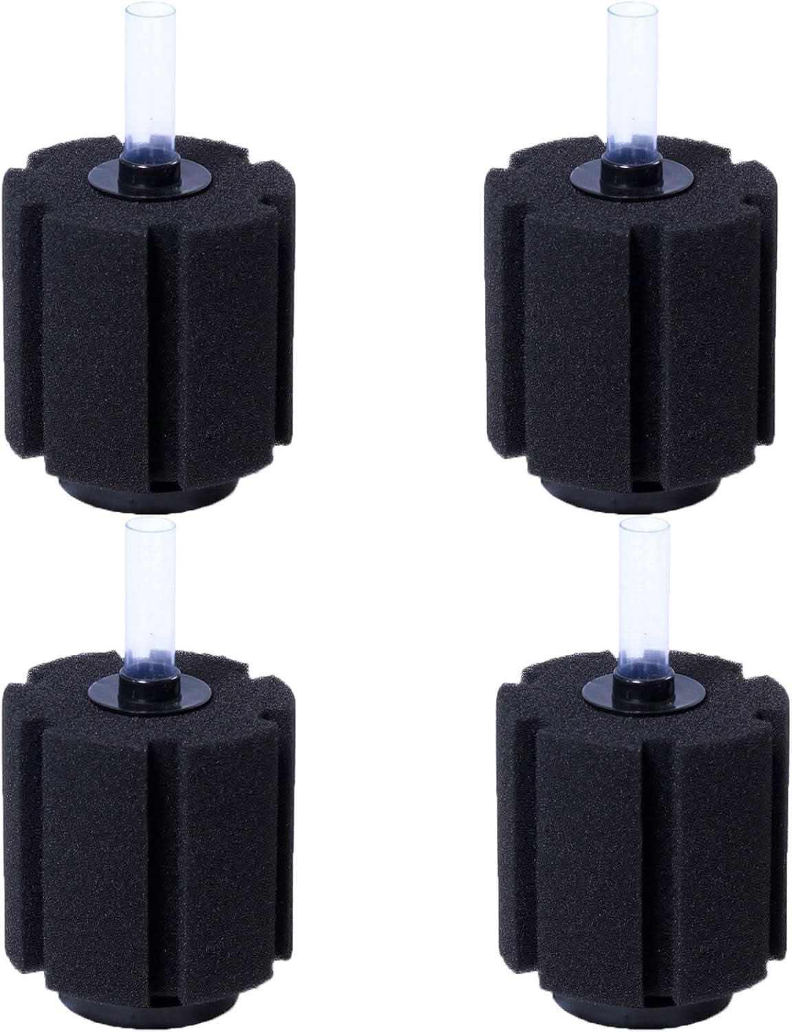 Aquarium Sponge Filter Set for Breeding Fry, Betta, and Shrimp - 4 Pieces (Suitable for Tanks up to 60 Gallons)