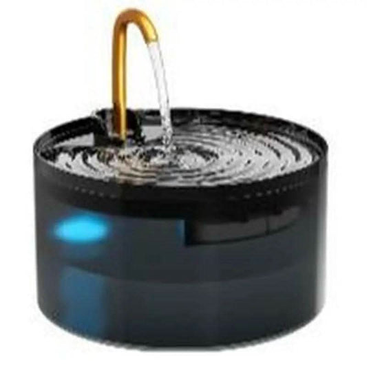 DOOOB Matte Black Ultra-Quiet Cat Water Fountain | 2.1L + 6-Layer Filter + Copper Spout + Night Light
