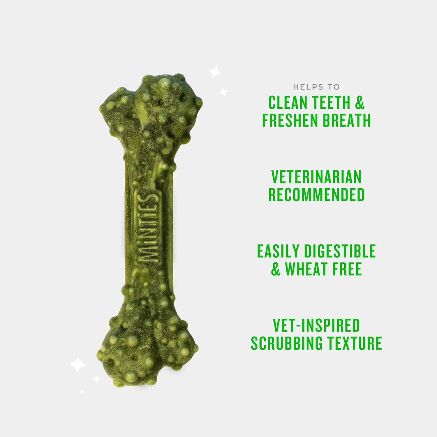Dental Chews for Medium Dogs (25-50 lbs) - 20 Count, Vet-Recommended Mint-Flavored Treats for Dental Health, Fresh Breath, and Plaque Removal
