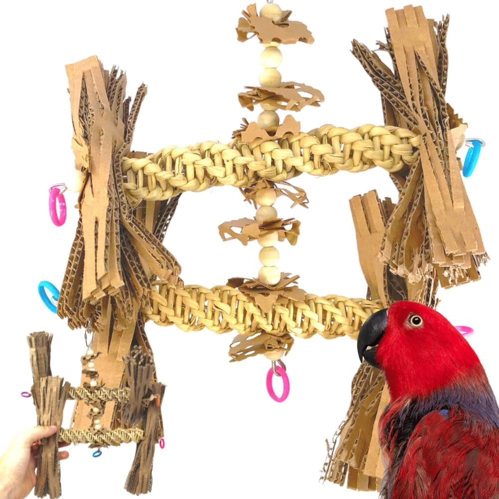 1557 Duo Natural Helix Toy for Parrots, Cockatiels, and Cockatoos