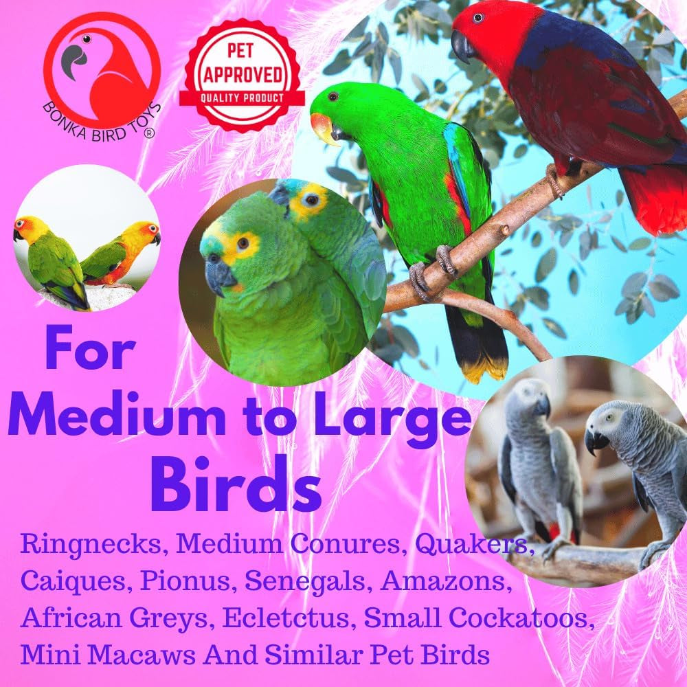 1557 Duo Natural Helix Toy for Parrots, Cockatiels, and Cockatoos