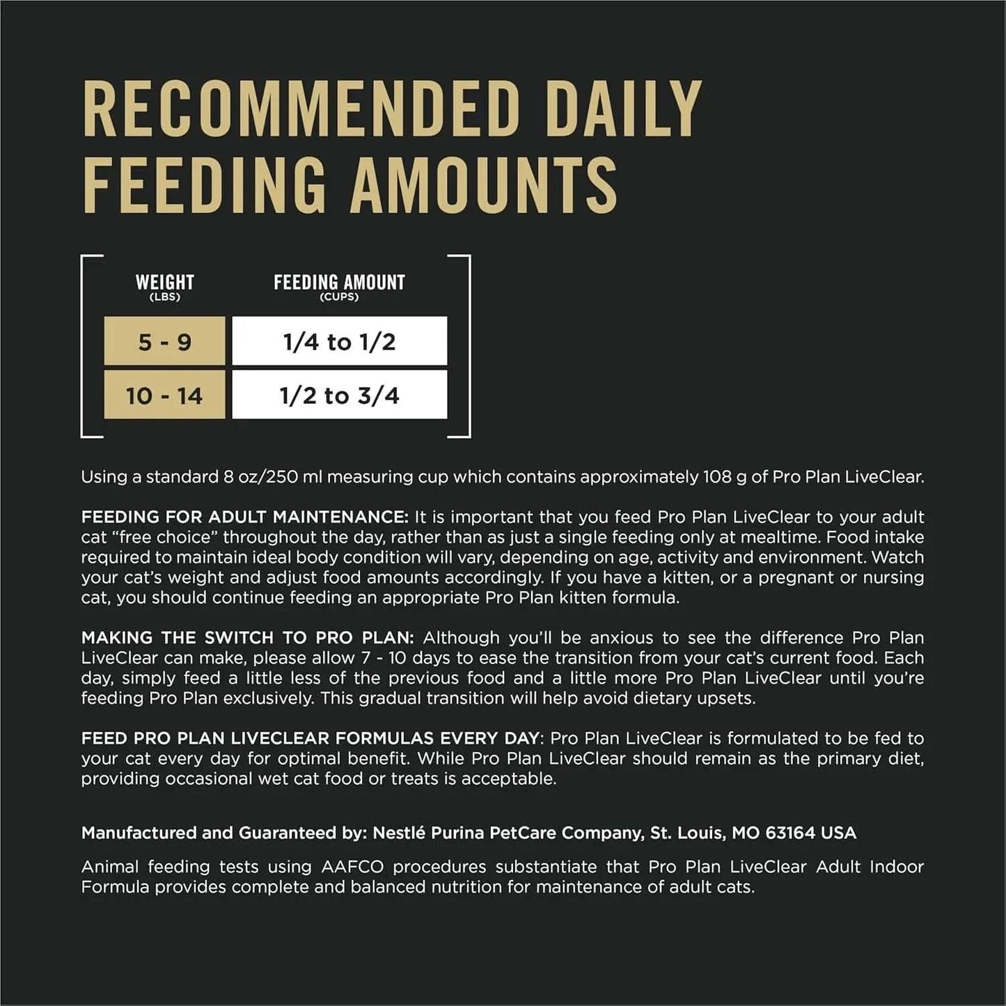 Indoor Cat Food LiveClear Allergen-Reducing Turkey and Rice Formula - 3.2 lb Bag