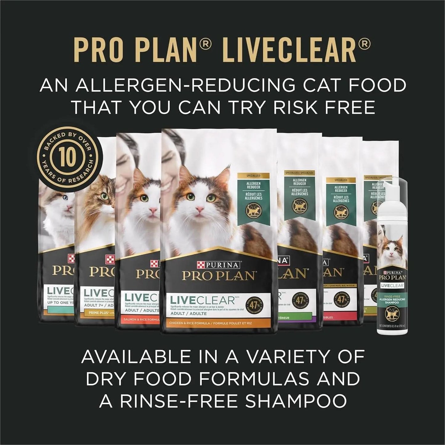 Indoor Cat Food LiveClear Allergen-Reducing Turkey and Rice Formula - 3.2 lb Bag