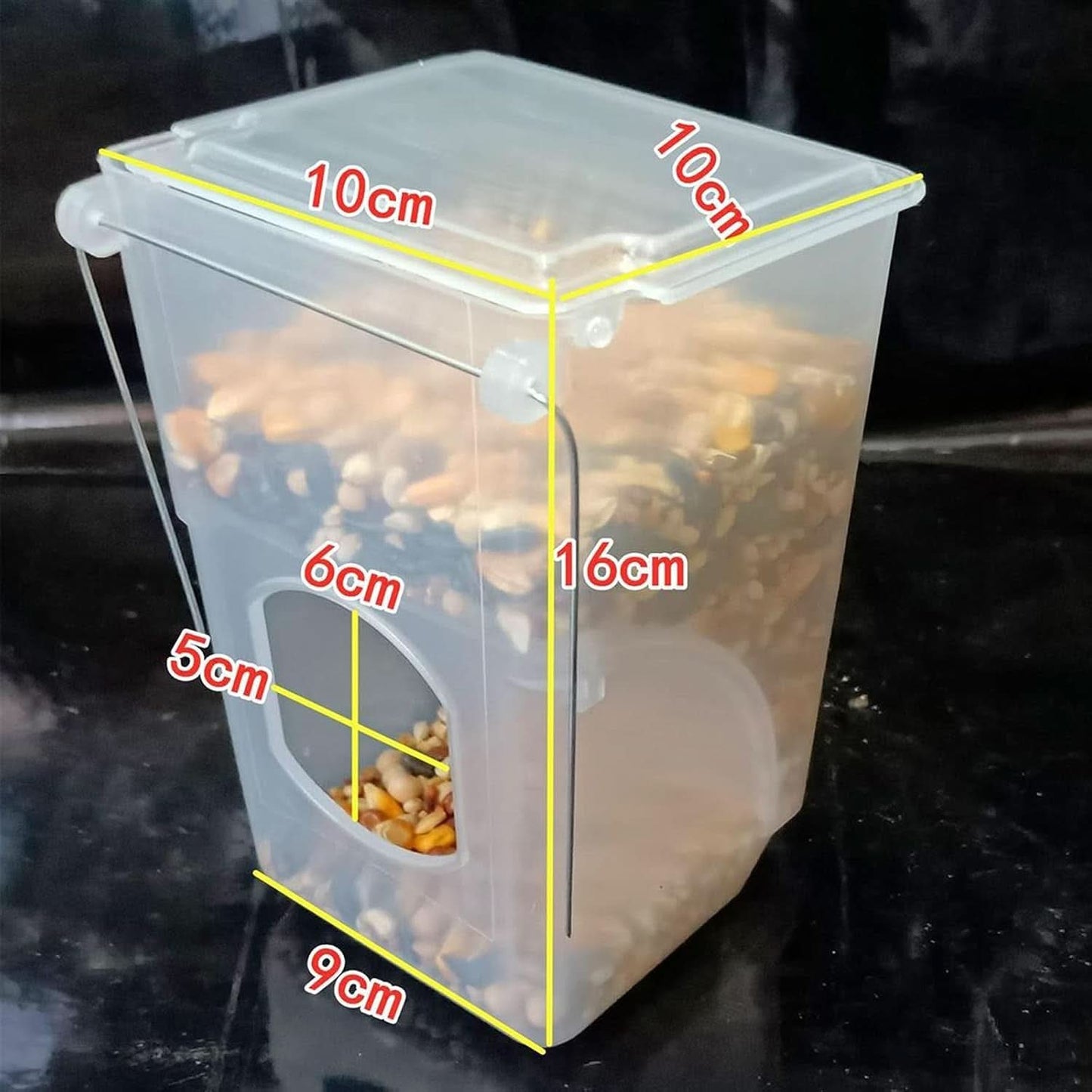 Automatic Bird Feeder for Pigeons, Parrots, Parakeets, Canaries, Cockatiels, and Finches - Cage Accessories and Supplies