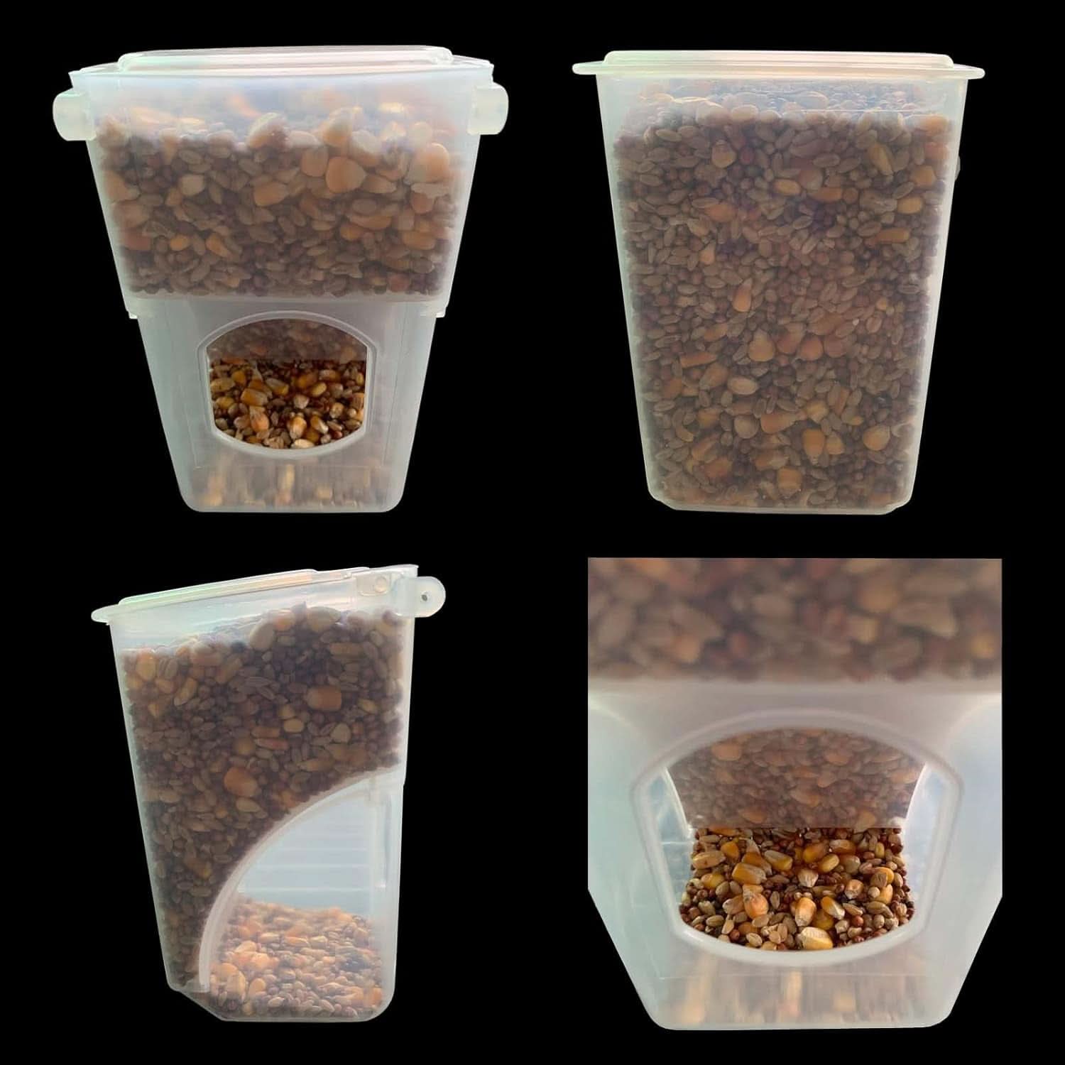 Automatic Bird Feeder for Pigeons, Parrots, Parakeets, Canaries, Cockatiels, and Finches - Cage Accessories and Supplies