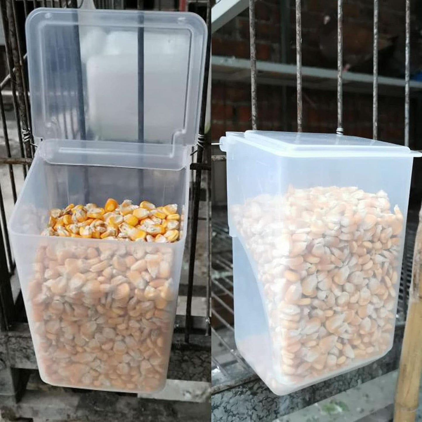 Automatic Bird Feeder for Pigeons, Parrots, Parakeets, Canaries, Cockatiels, and Finches - Cage Accessories and Supplies